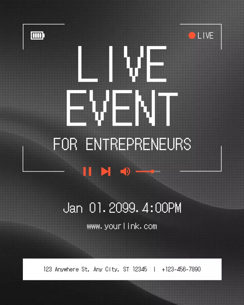 grey modern entrepreneur event