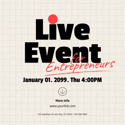 레드 모던 비즈니스 이벤트 안내