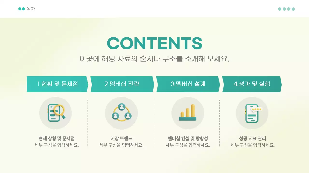 민트 모던 멤버십 제안서