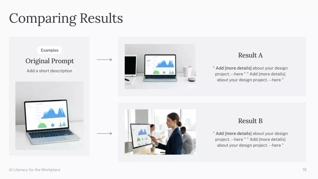 Presentasi Kursus AI Sederhana Hijau dan Biru