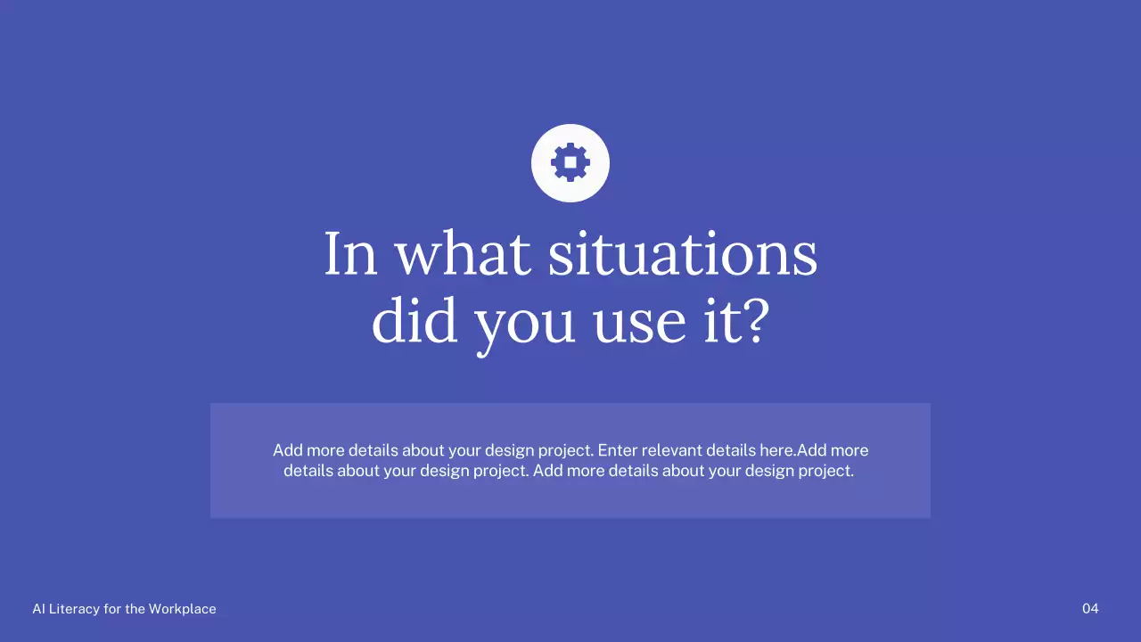 Presentasi Kursus AI Sederhana Hijau dan Biru