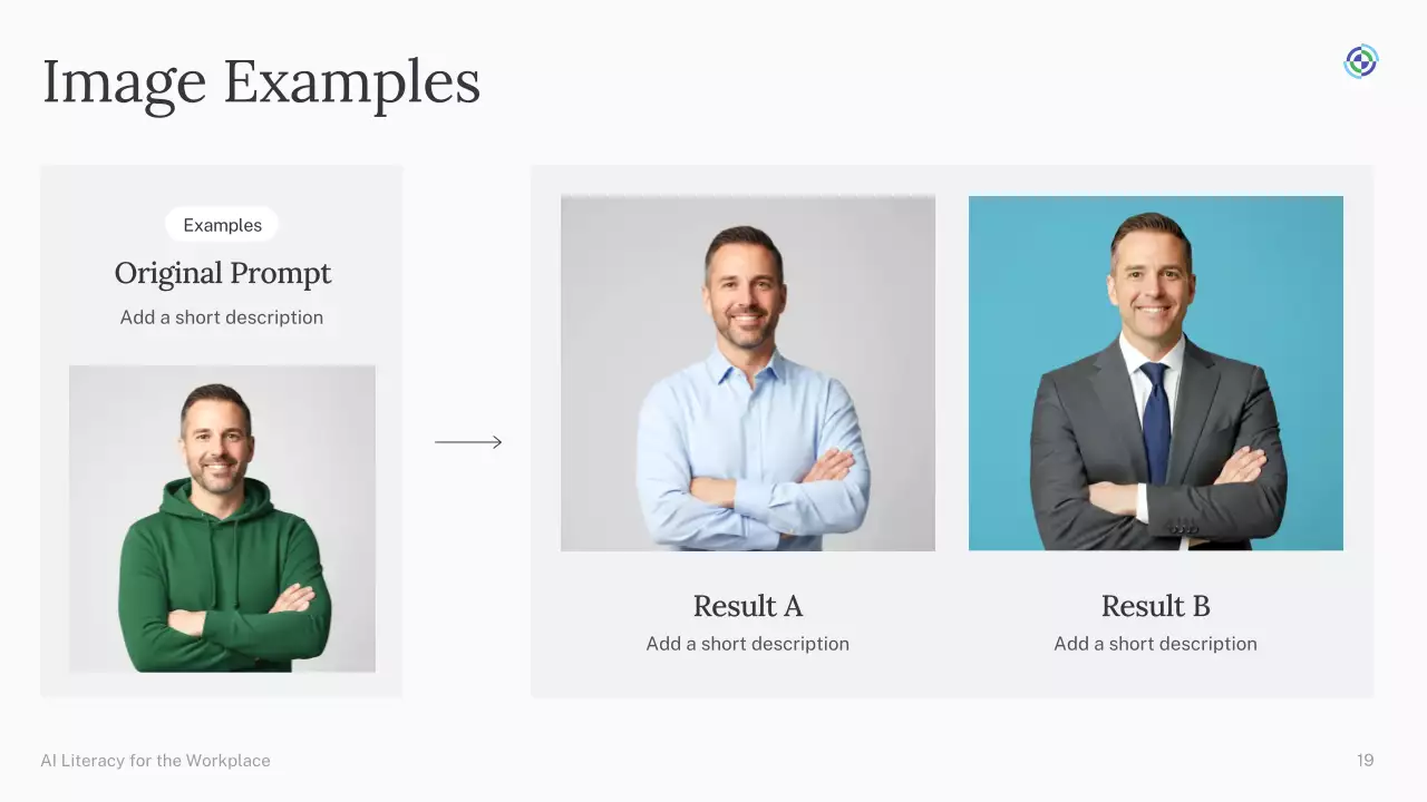 Presentasi Kursus AI Sederhana Hijau dan Biru