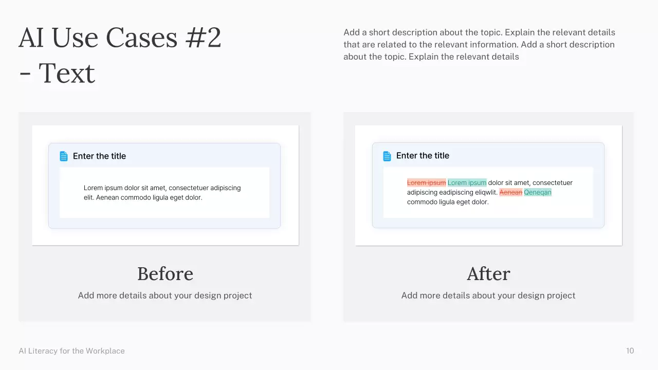 Presentasi Kursus AI Sederhana Hijau dan Biru