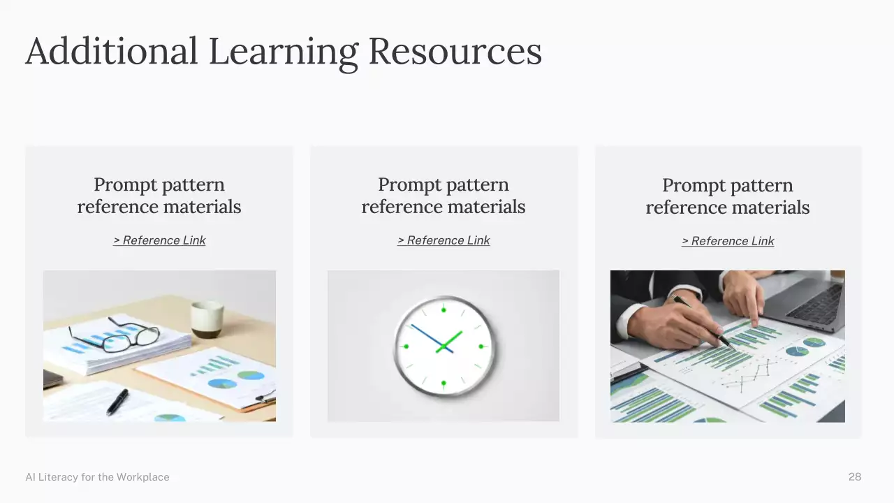 Presentasi Kursus AI Sederhana Hijau dan Biru