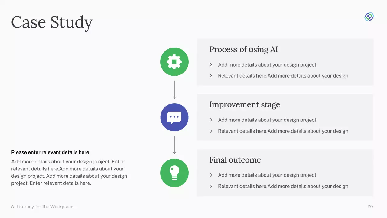 Presentasi Kursus AI Sederhana Hijau dan Biru