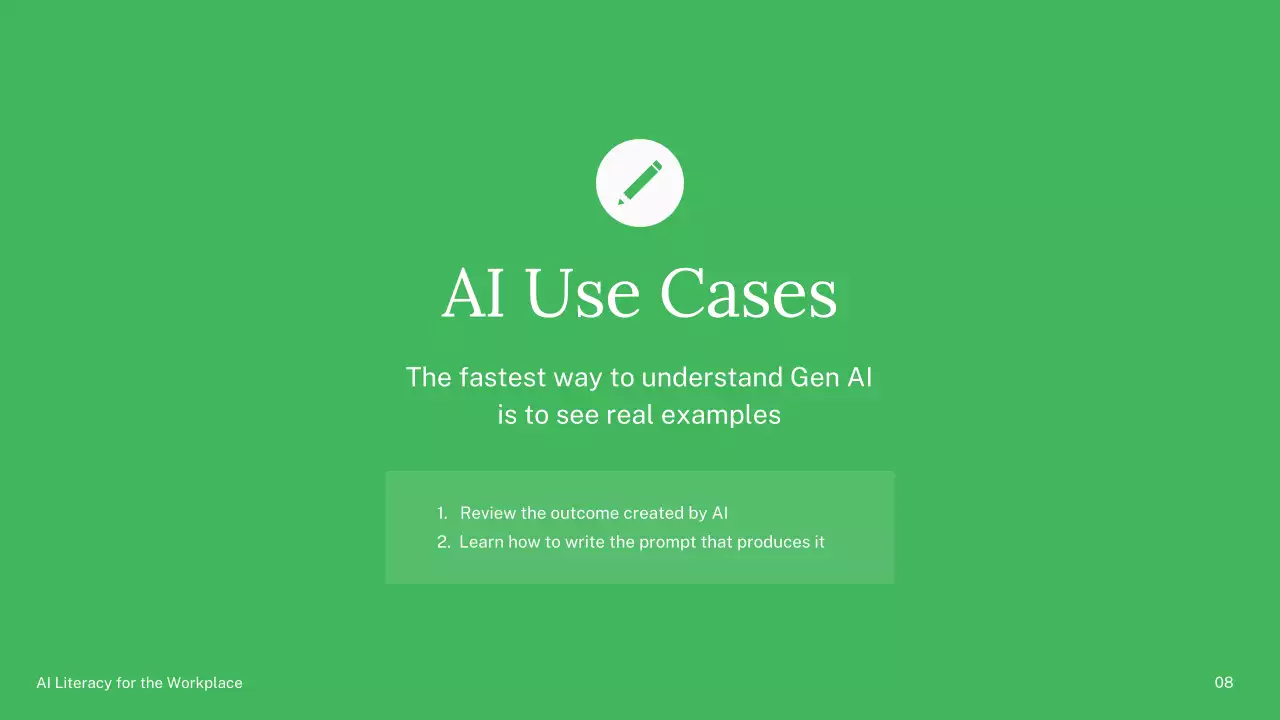 Presentasi Kursus AI Sederhana Hijau dan Biru