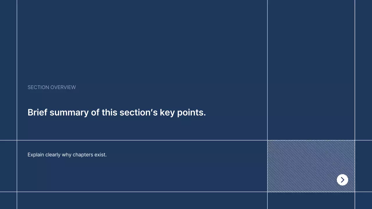 Navy blue neat company introduction text