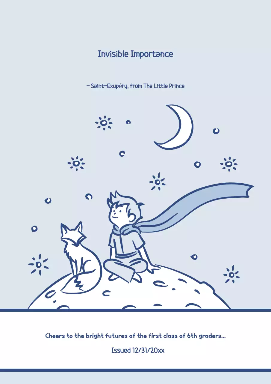 Tuyển tập tranh minh họa đơn giản màu xanh da trời của trường