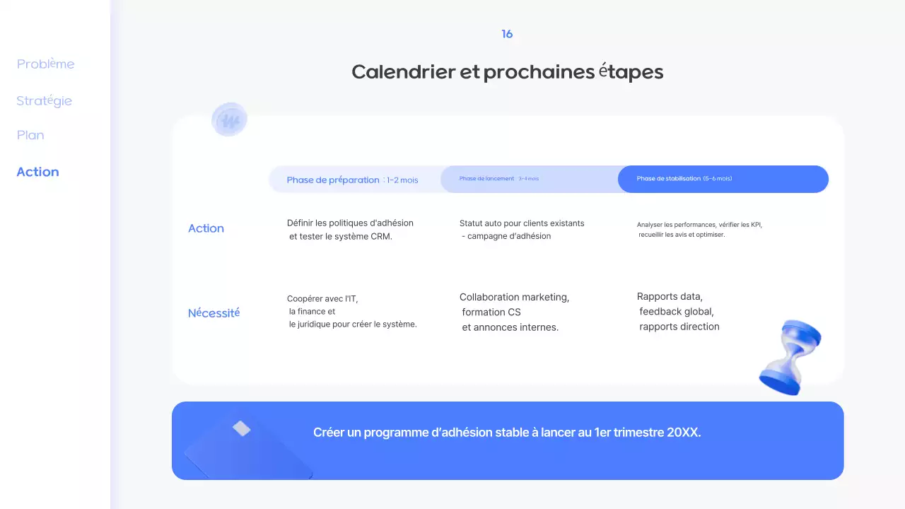 Offre d'adhésion Blue Modern