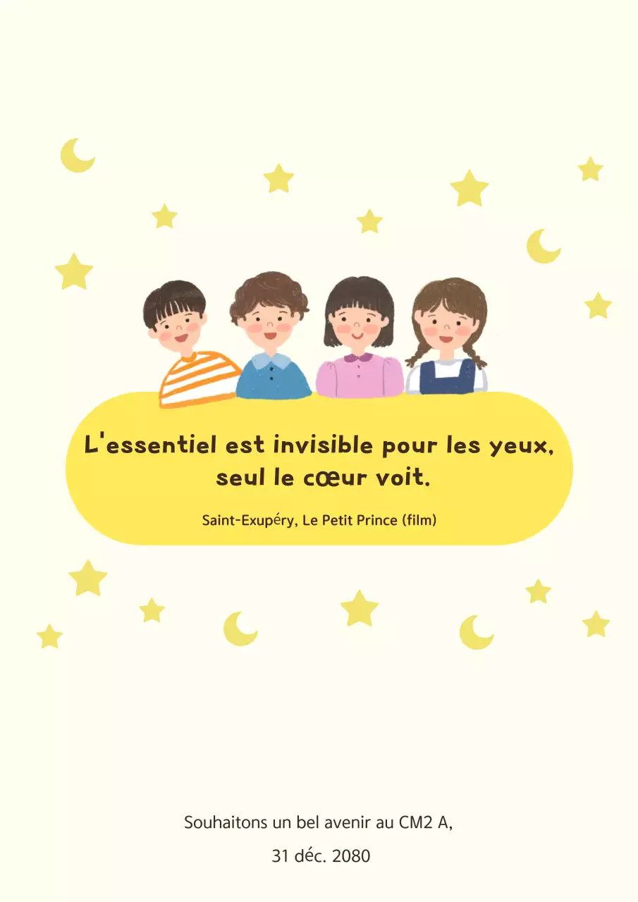 Projet d'anthologie de l'école Yellow Baby