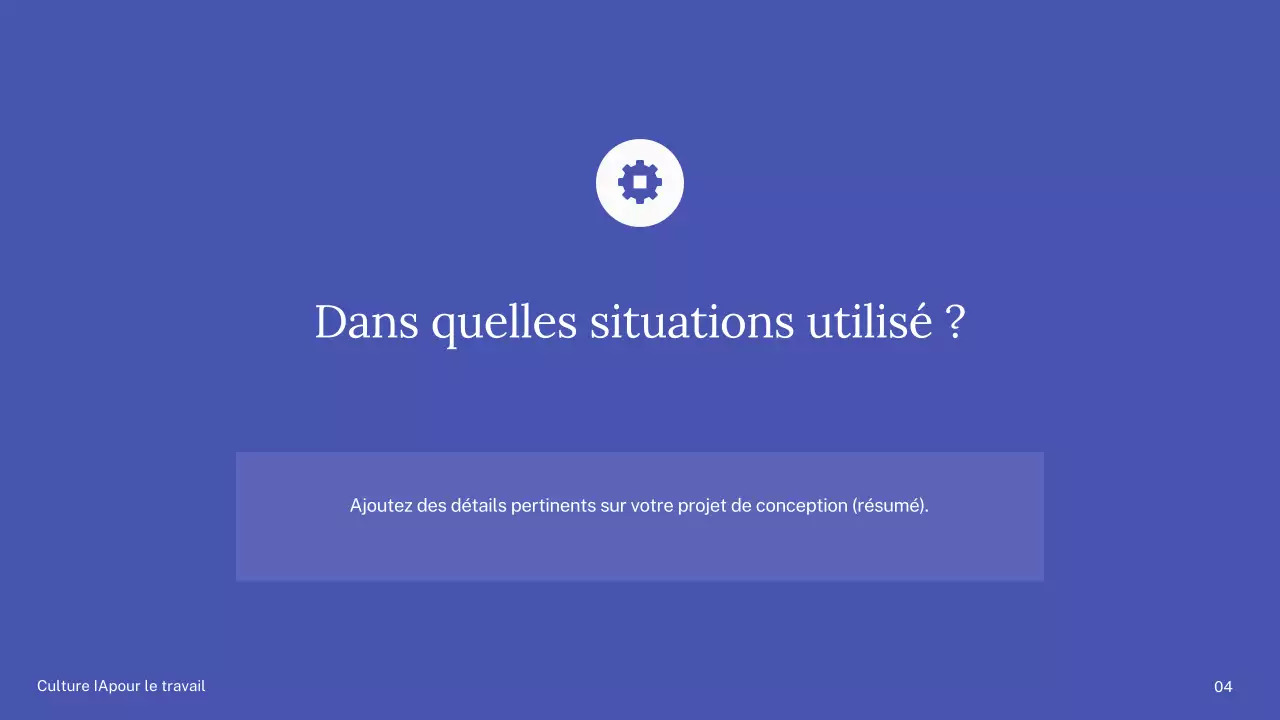 Présentation du cours d'IA simple vert et bleu