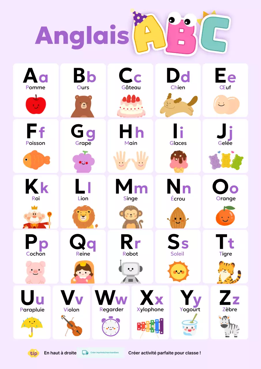 Les jolis supports pédagogiques d'anglais de Yeonbora