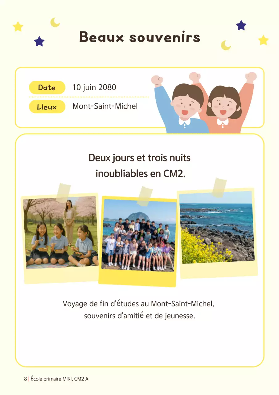 Projet d'anthologie de l'école Yellow Baby