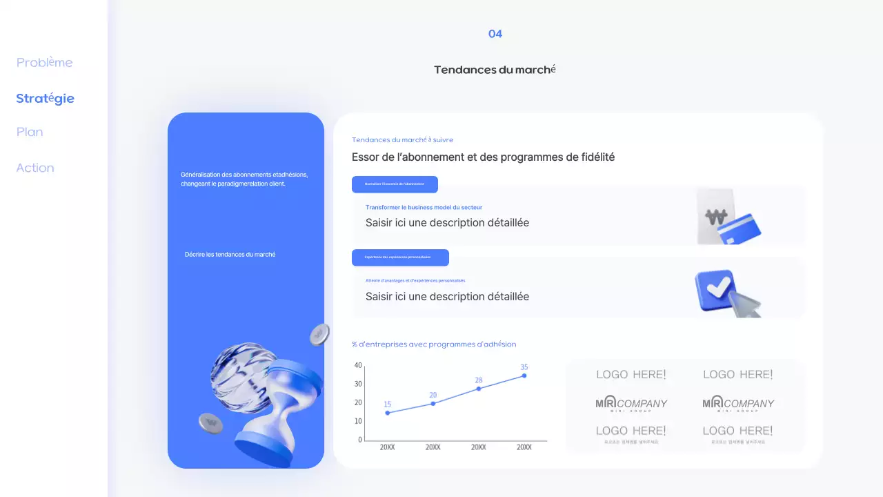 Offre d'adhésion Blue Modern