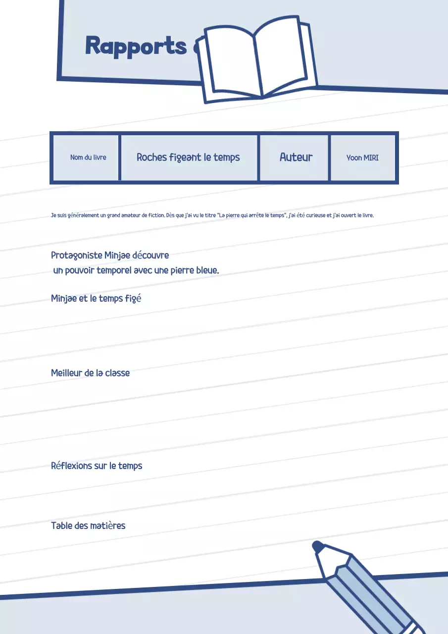 Anthologie de l'école d'illustrations simples bleu ciel