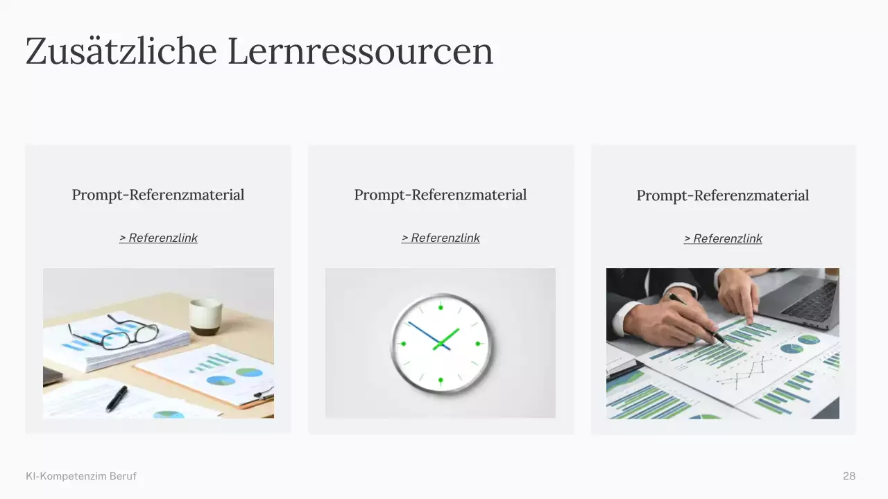 Präsentation des einfachen KI-Kurses „Grün und Blau“