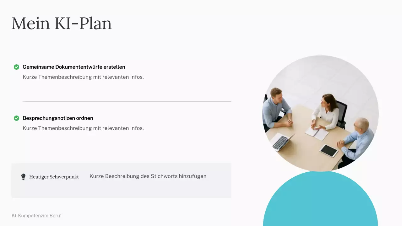 Präsentation des einfachen KI-Kurses „Grün und Blau“