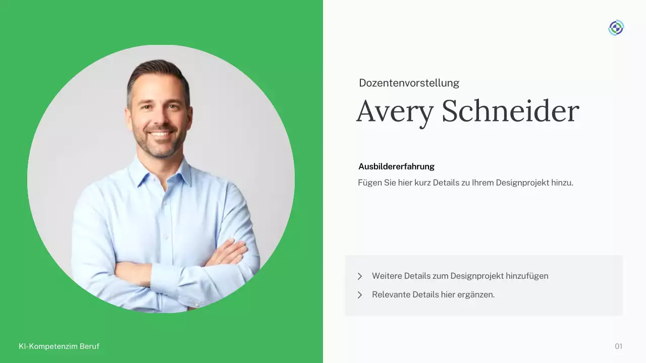 Präsentation des einfachen KI-Kurses „Grün und Blau“