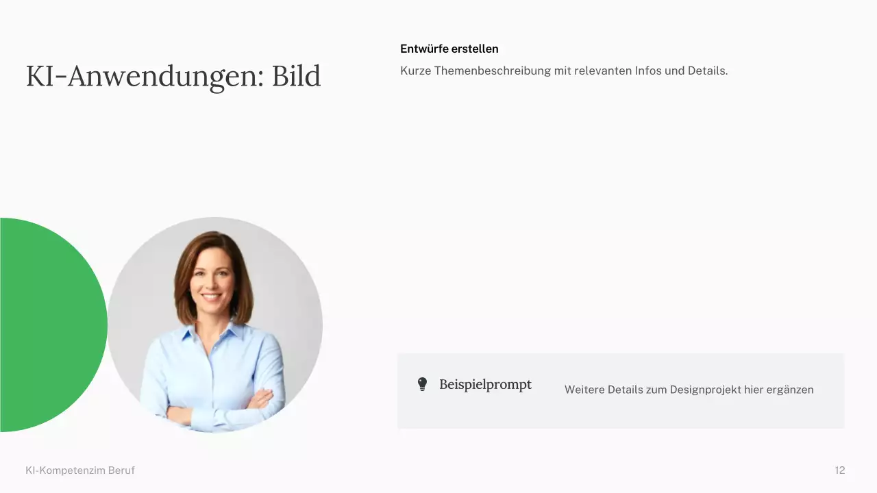 Präsentation des einfachen KI-Kurses „Grün und Blau“