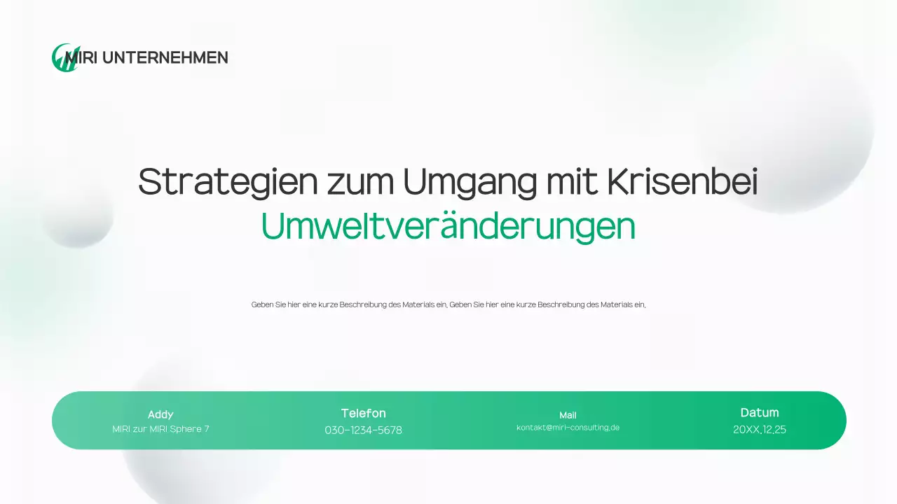 Bericht über eine saubere Umwelt