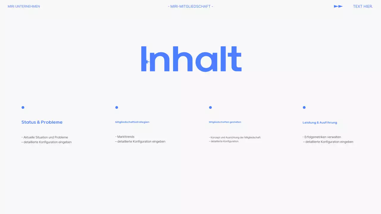 Blue Modern Mitgliedschaftsangebot