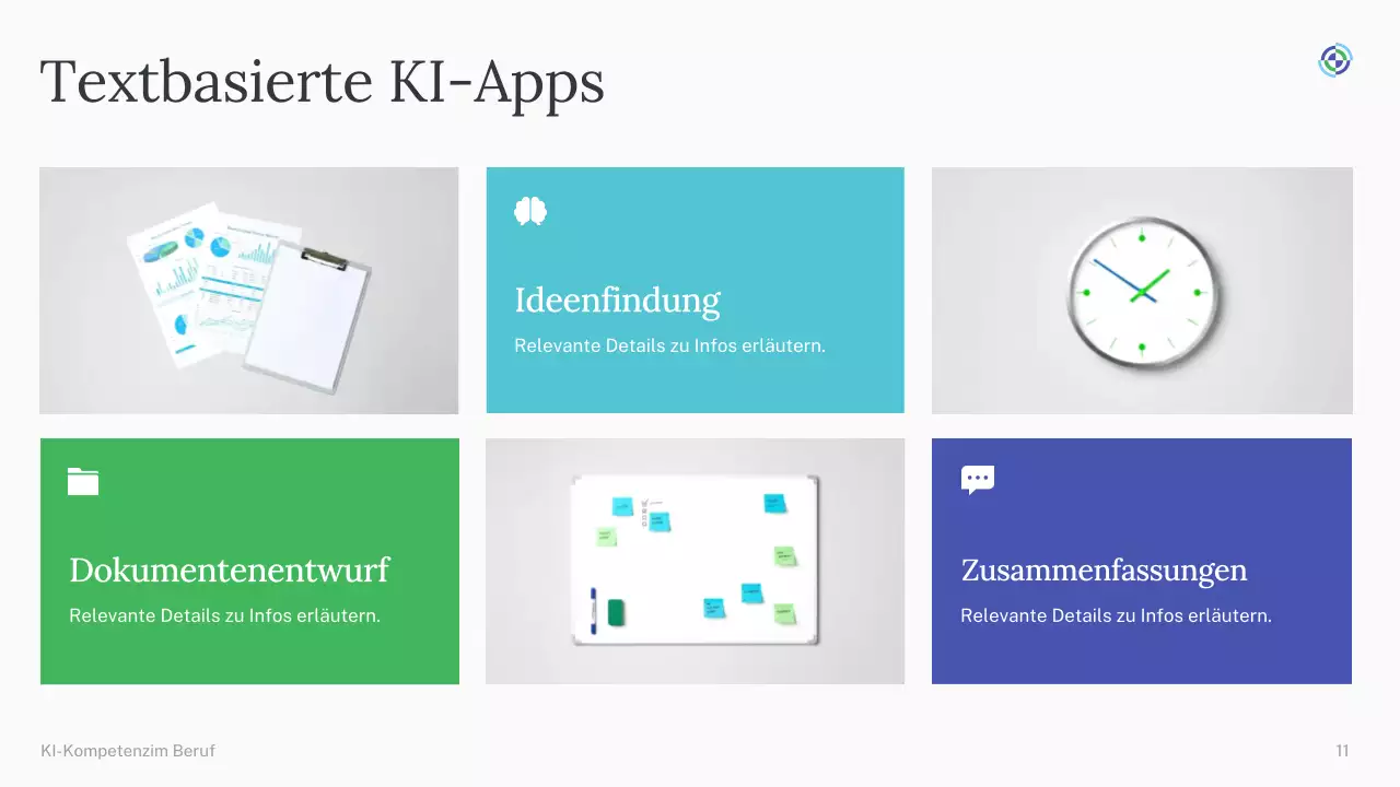Präsentation des einfachen KI-Kurses „Grün und Blau“