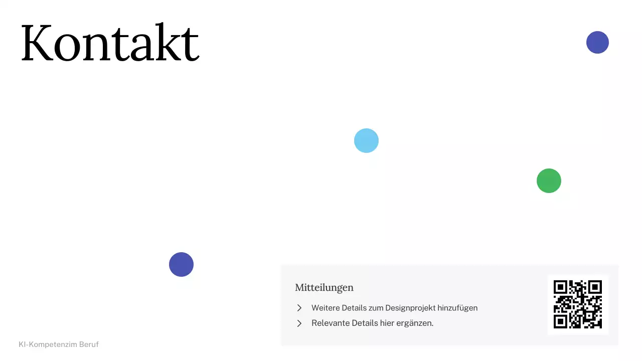 Präsentation des einfachen KI-Kurses „Grün und Blau“