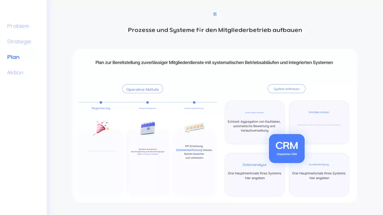 Blue Modern Mitgliedschaftsangebot
