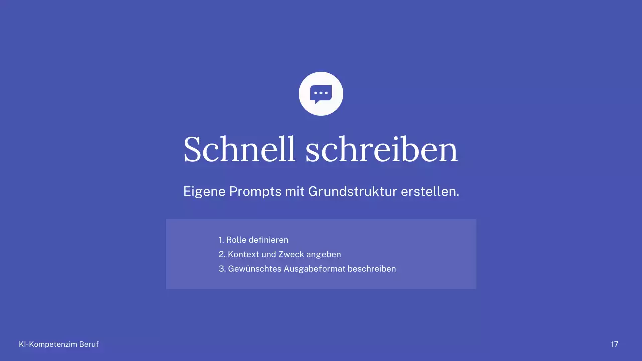 Präsentation des einfachen KI-Kurses „Grün und Blau“