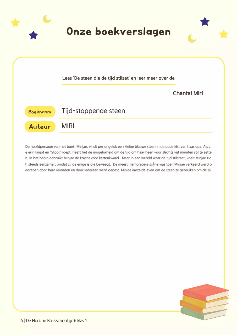 Gele Baby School Anthologie Project