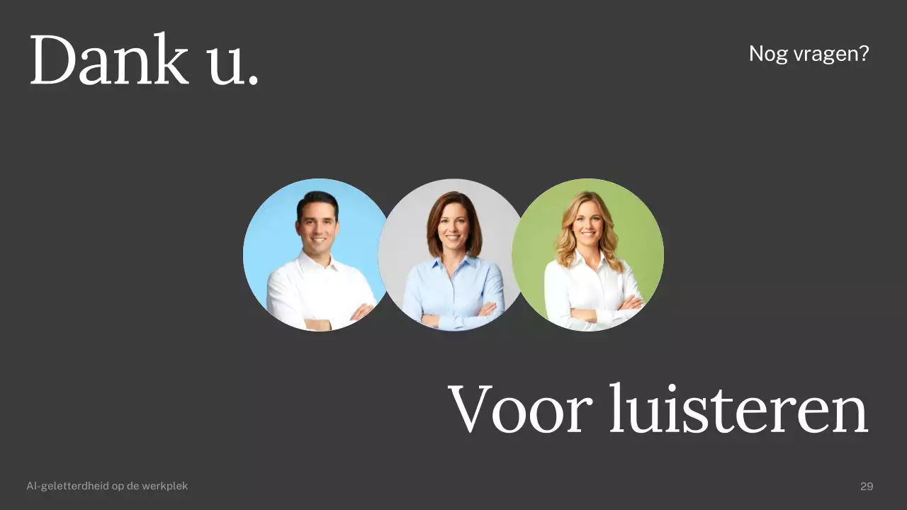 Groene en blauwe eenvoudige AI-cursuspresentatie