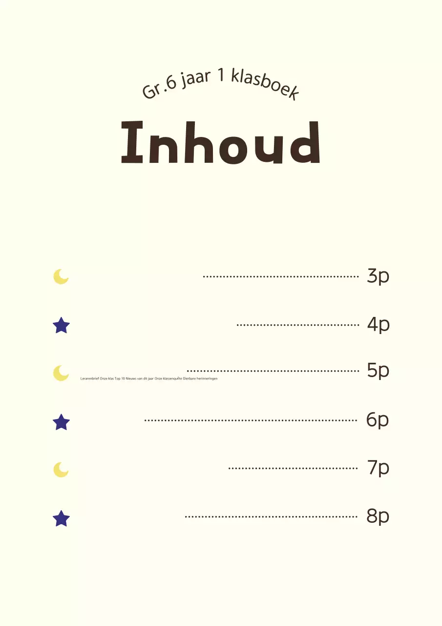 Gele Baby School Anthologie Project