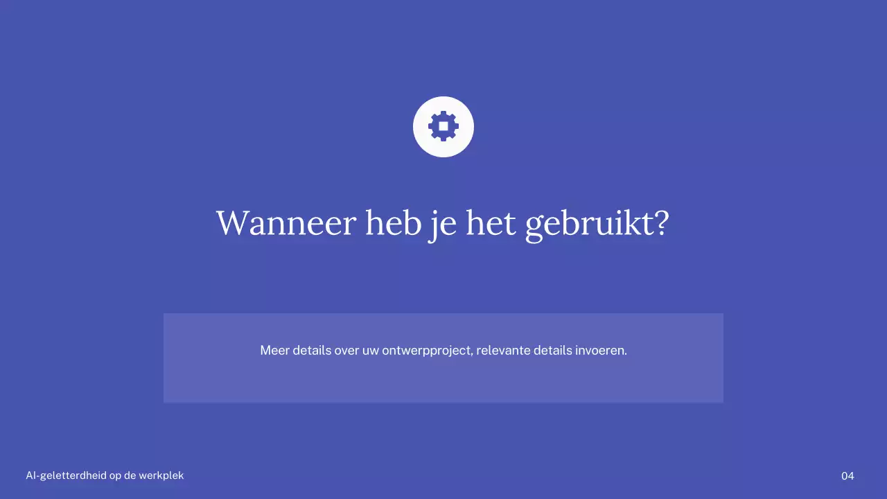 Groene en blauwe eenvoudige AI-cursuspresentatie