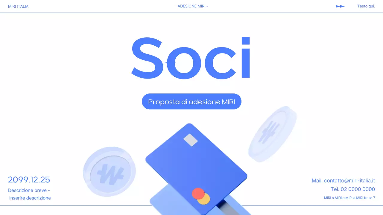 Offerta di abbonamento Blue Modern