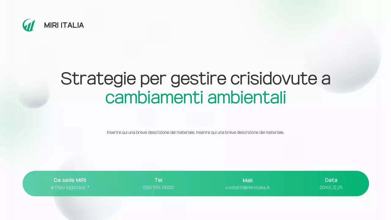 Rapporto sull'ambiente verde e pulito