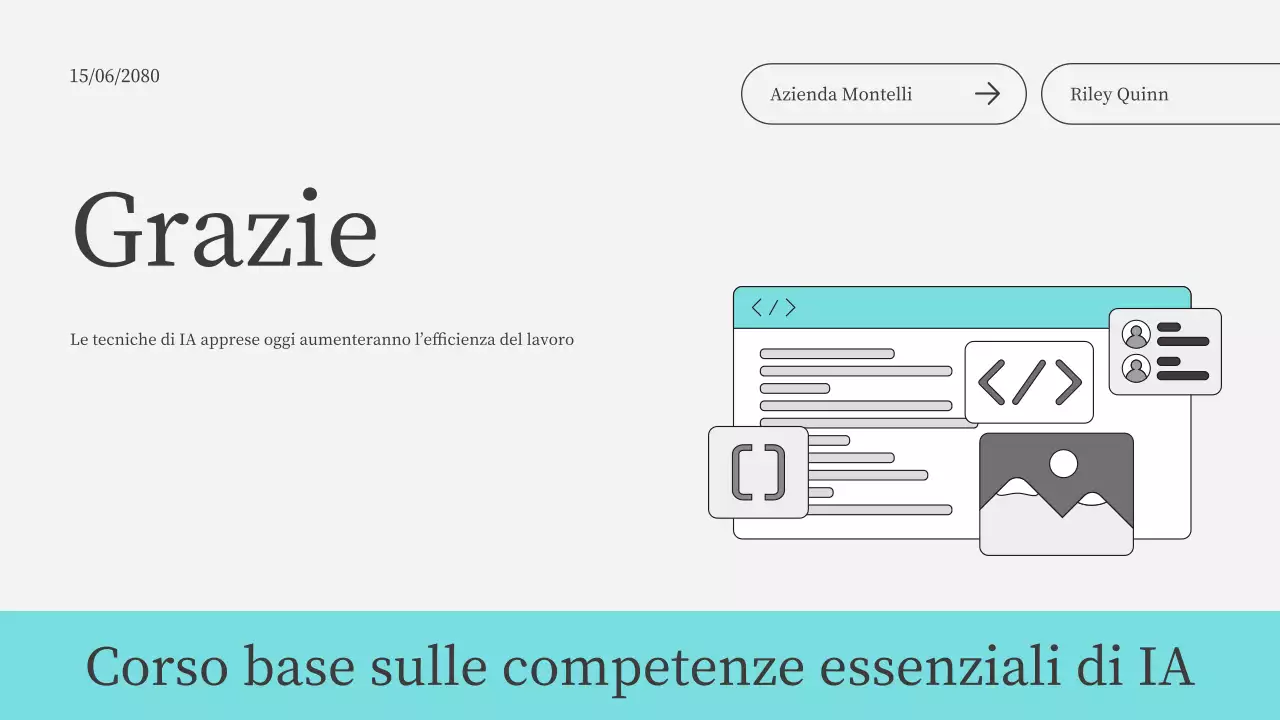 Presentazione del corso di intelligenza artificiale moderna Teal