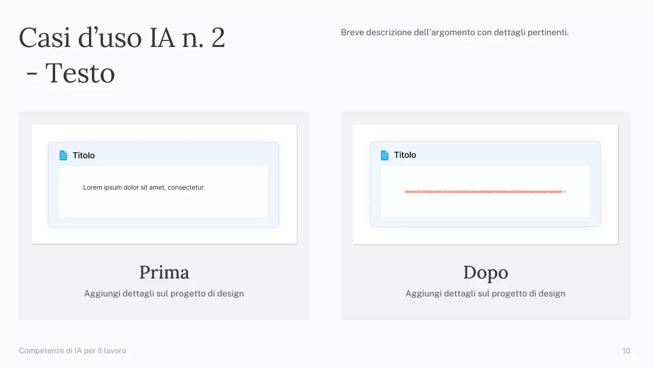 Presentazione del corso di intelligenza artificiale semplice verde e blu