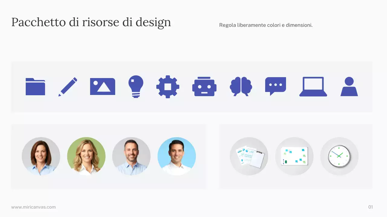 Presentazione del corso di intelligenza artificiale semplice verde e blu