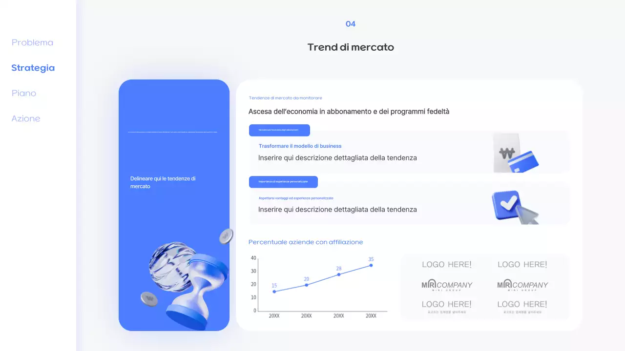 Offerta di abbonamento Blue Modern