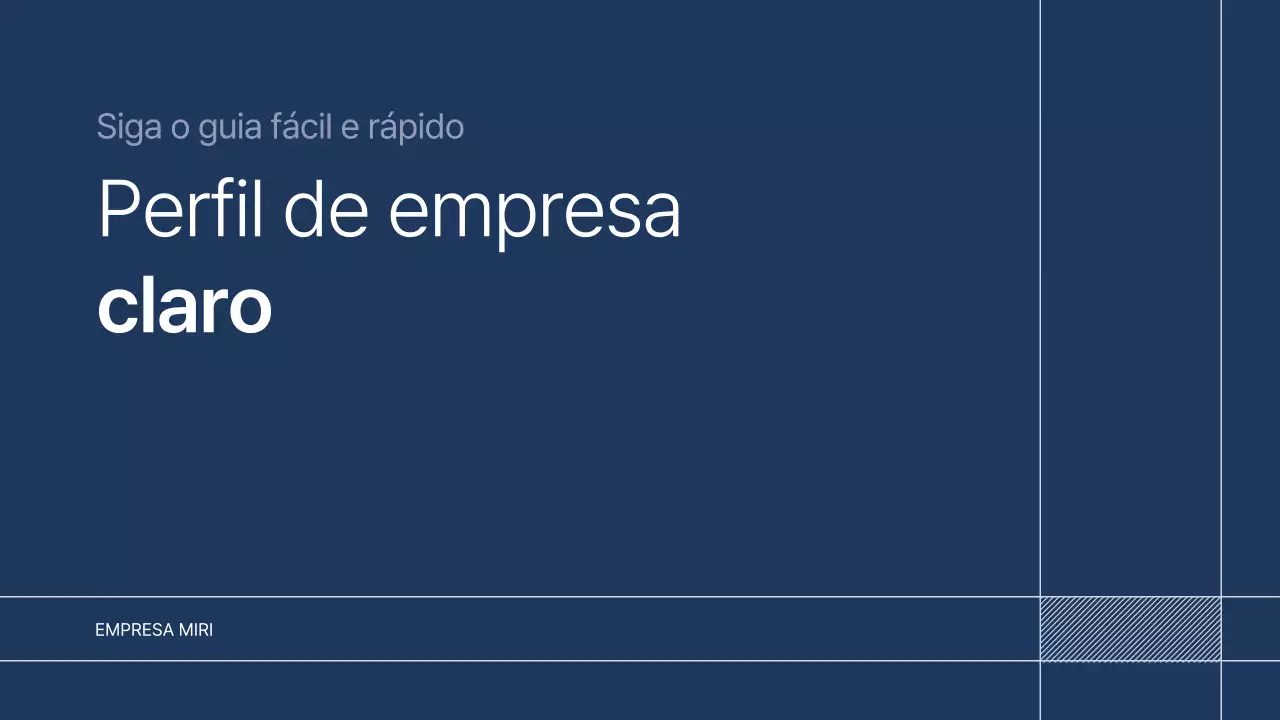 Texto de apresentação da empresa Navy Blue Neat