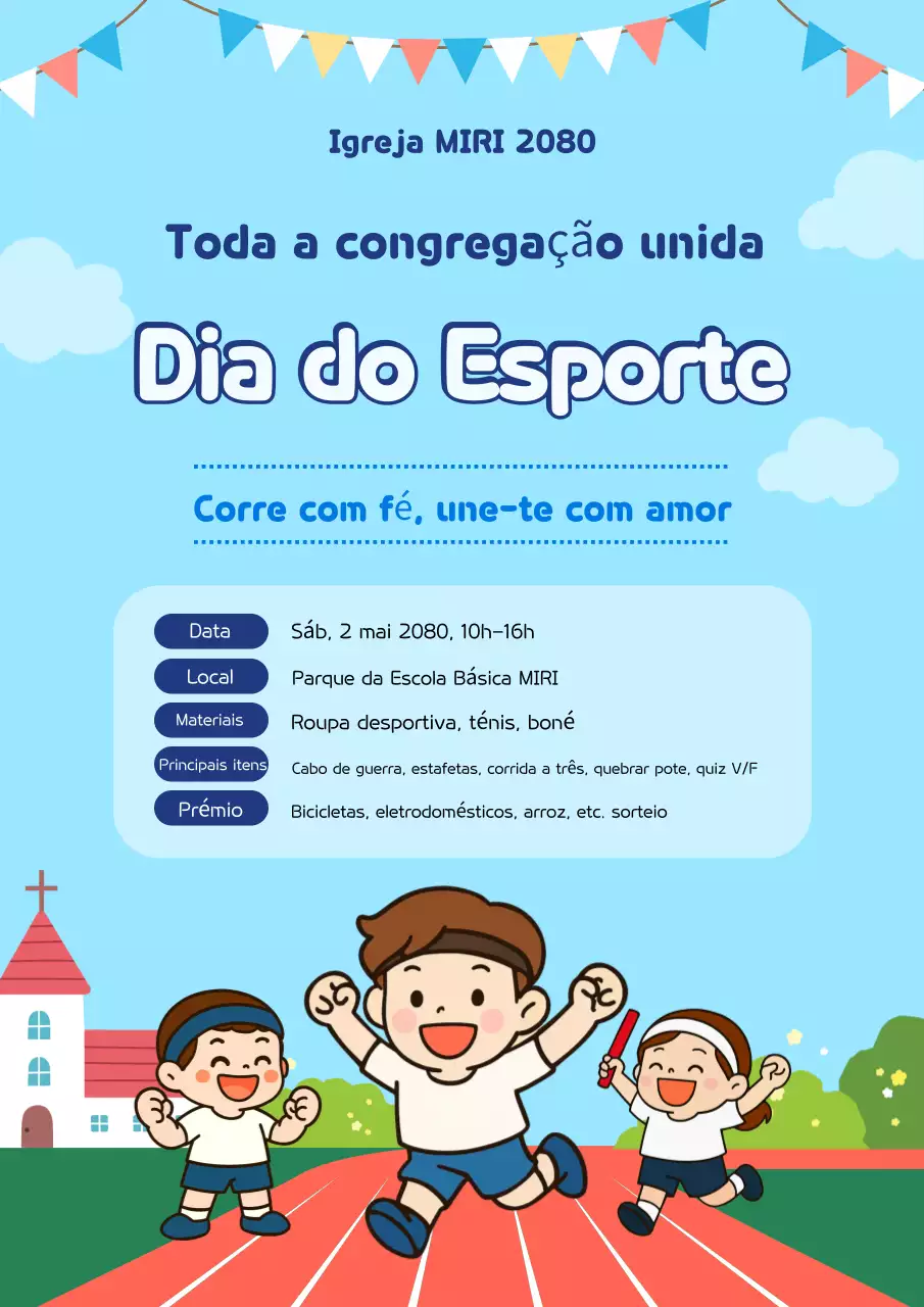 Evento do Festival Esportivo Azul Celeste Fofo