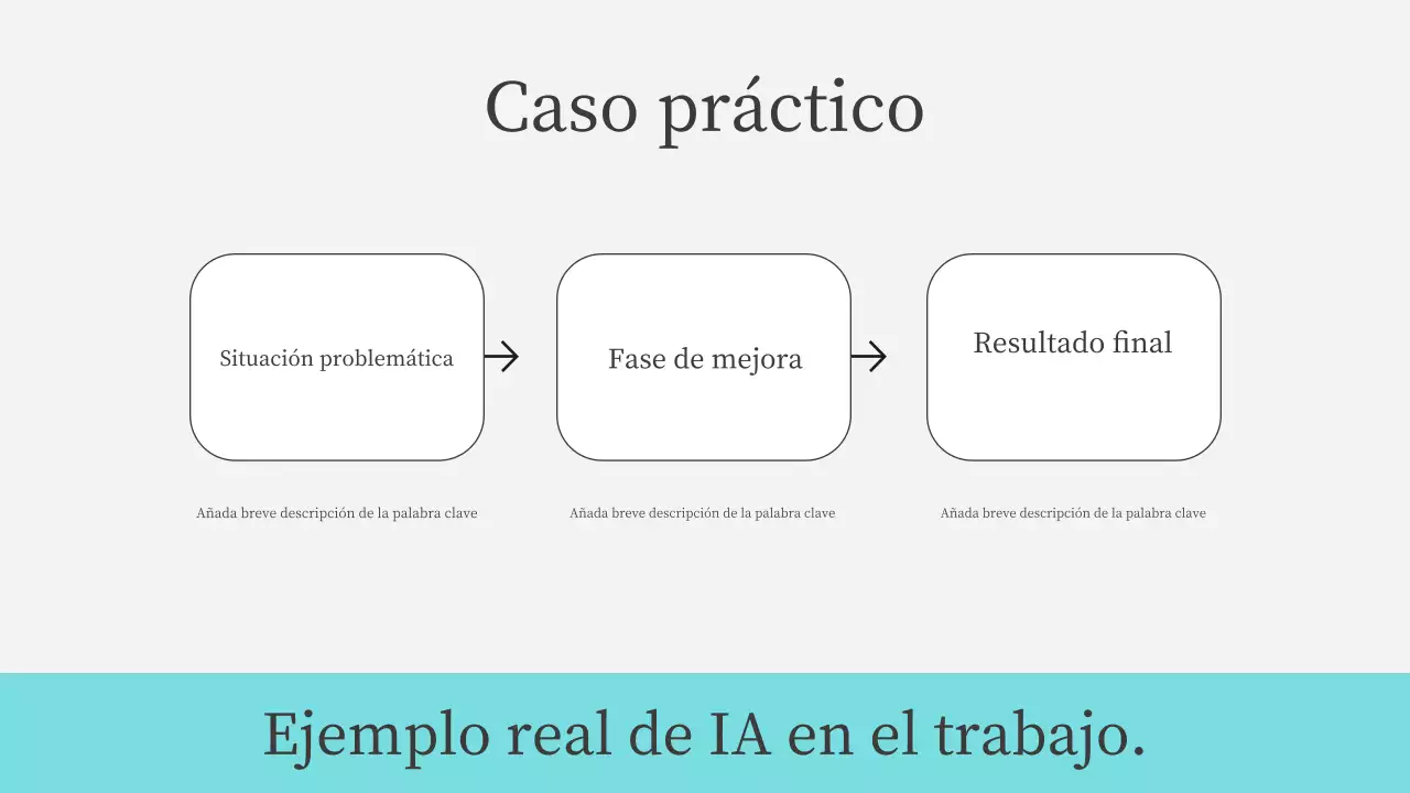 Presentación del curso de IA moderna en color verde azulado