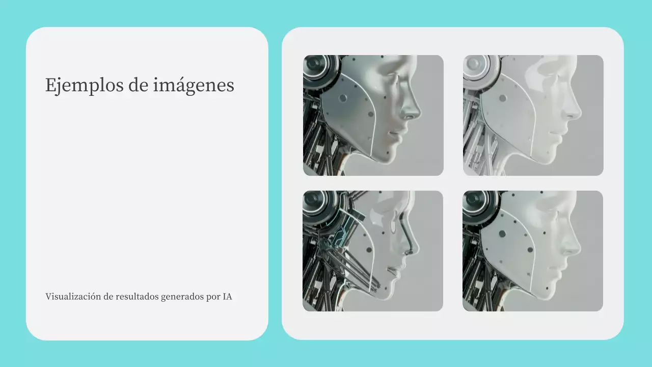 Presentación del curso de IA moderna en color verde azulado