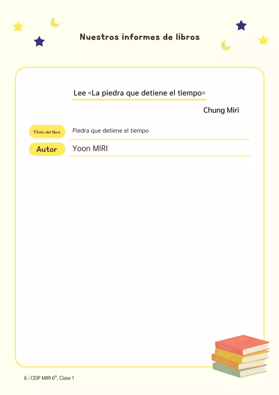 Proyecto de antología de la escuela Yellow Baby