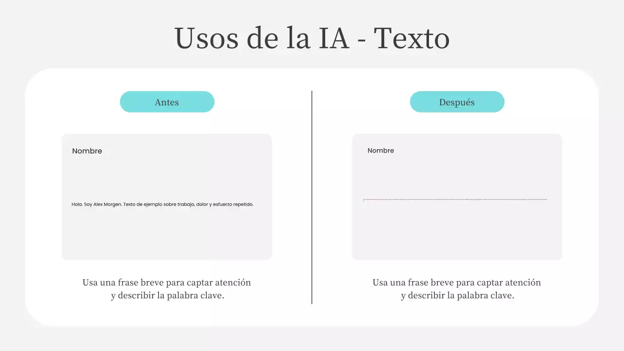 Presentación del curso de IA moderna en color verde azulado