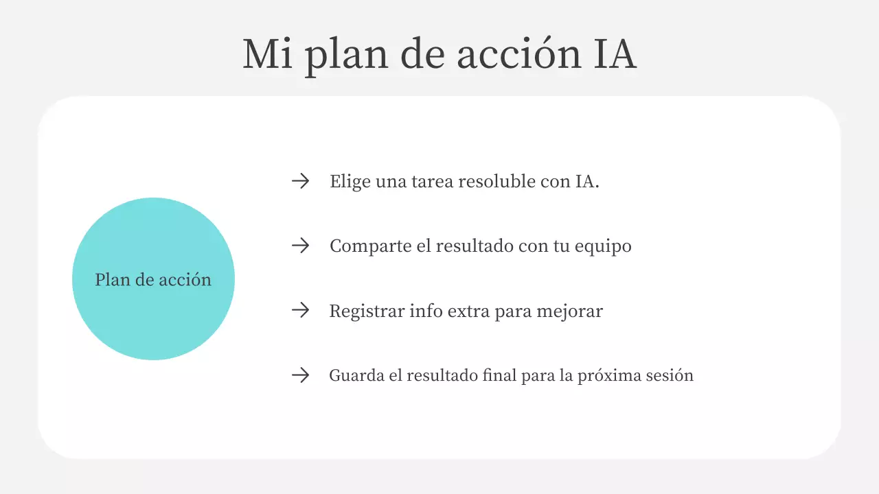Presentación del curso de IA moderna en color verde azulado