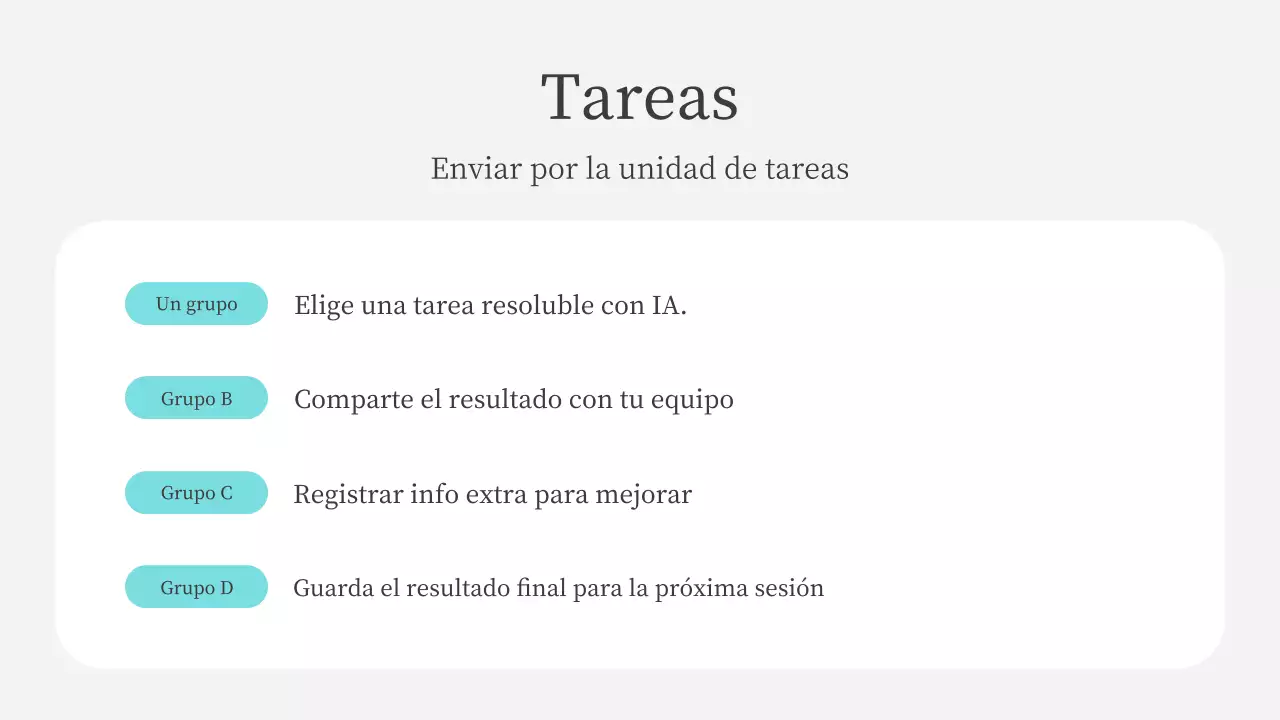 Presentación del curso de IA moderna en color verde azulado