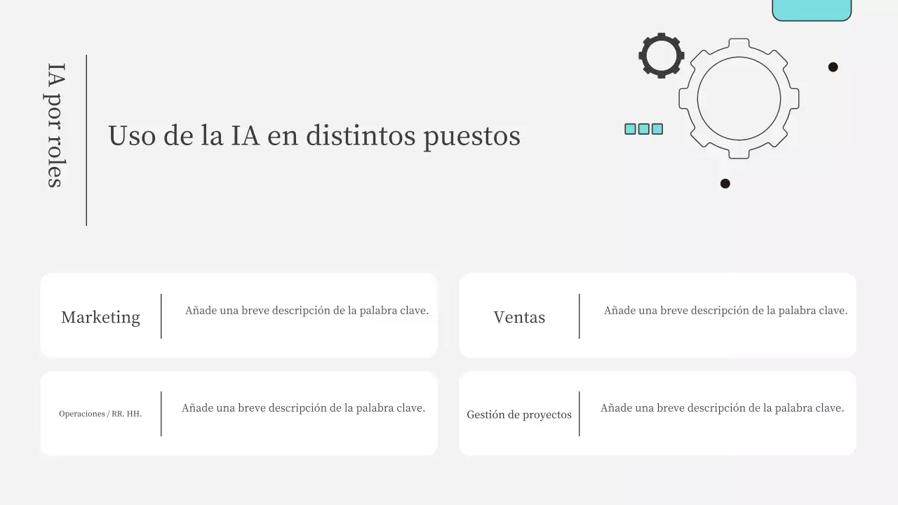 Presentación del curso de IA moderna en color verde azulado