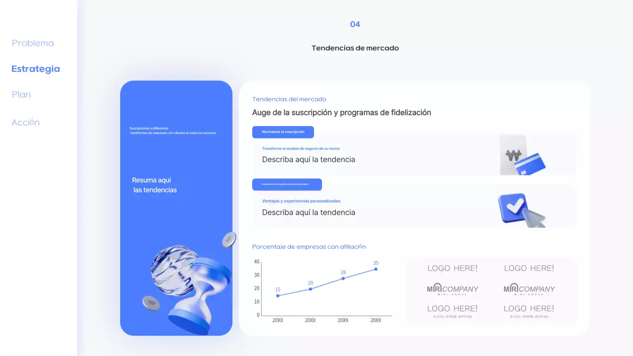 Oferta de membresía Blue Modern