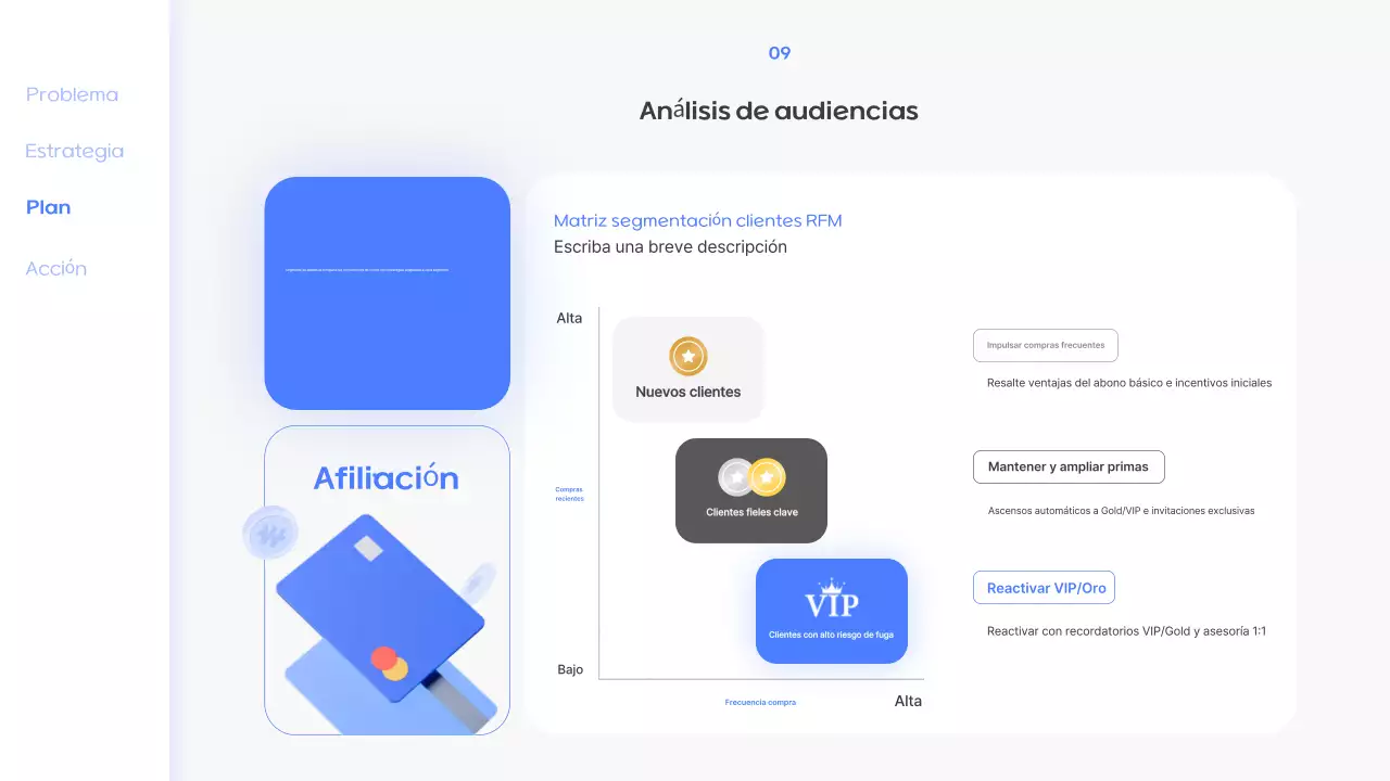 Oferta de membresía Blue Modern
